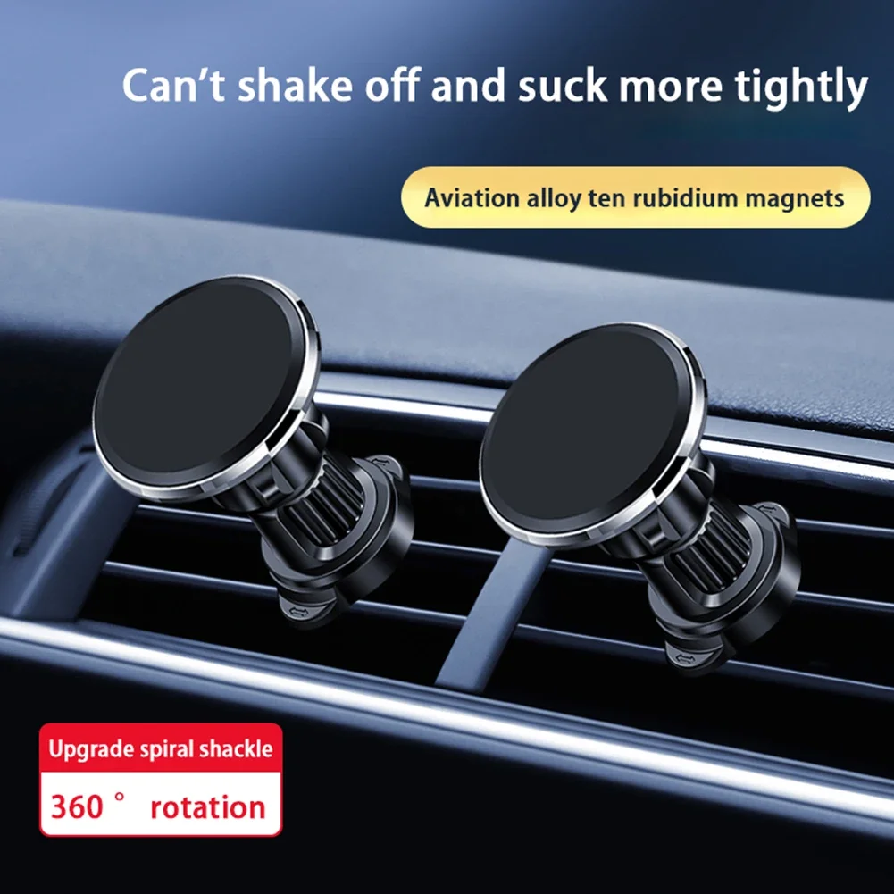 Universal Magnetic Car Phone Holder 360Rotation Car Air Vent Clip Strong Magnet Mobile Cellphone Stand for iPhone Samsung Xiaomi