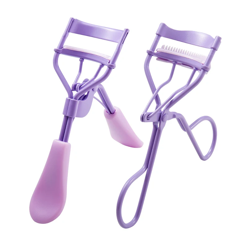 Professional Stainless Steel Eyelash Curler with Comb Tweezers Natural Curling Eyelash Clip Cosmetics Eye Makeup Beauty Tools