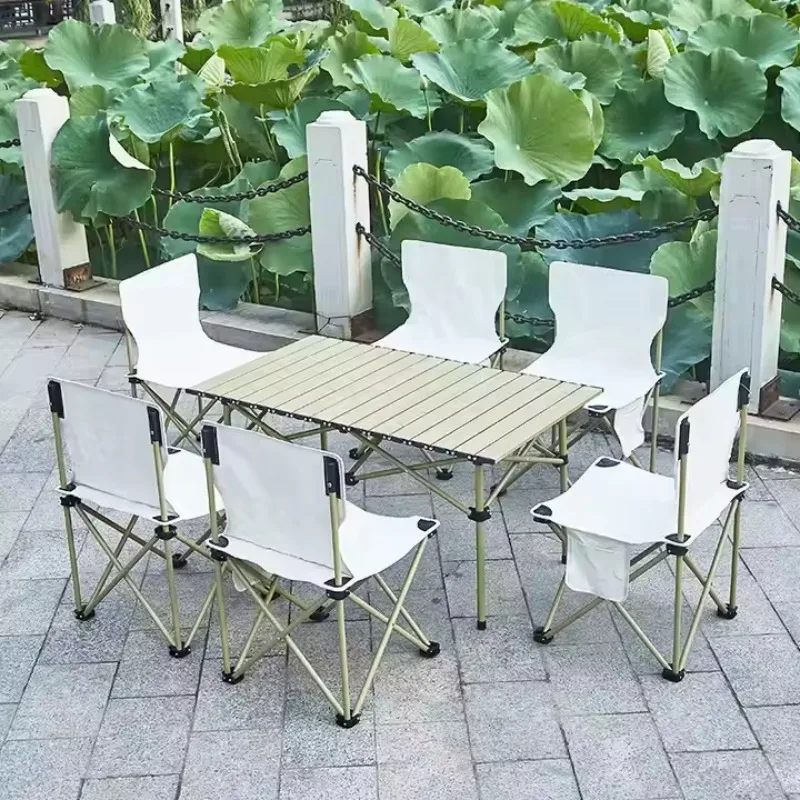 

Factory Direct Sale Portable Egg Roll Camping Travel Picnic Barbecue Desk Outdoor Furniture Carbon Steel Folding Long Table