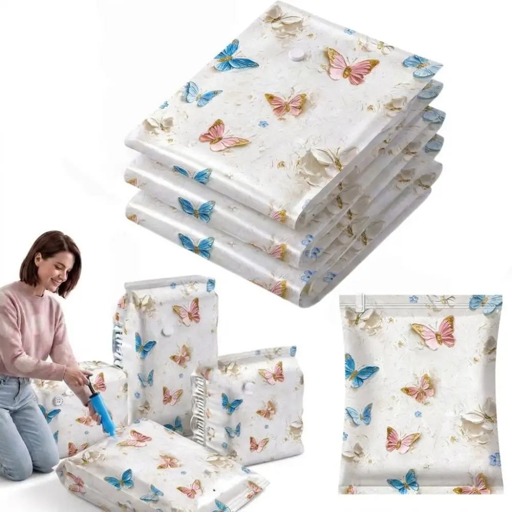 Thickened Vacuum Storage Bags Heavy Duty Reusable Cube Compression Bags Space Saving Winter Quilt Storage Bag Seasonal Storage