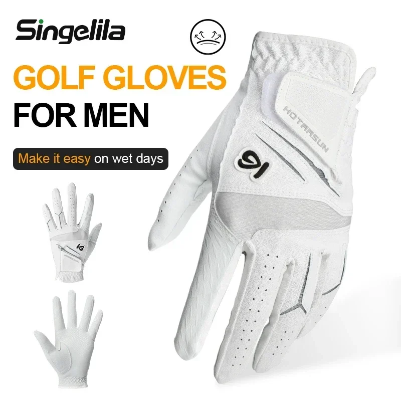 

Golf Gloves, Men's Left Hand Superfiber Soft Breathable Comfortable Suitable for Golf Gloves Non-slip Durability Improved Grip