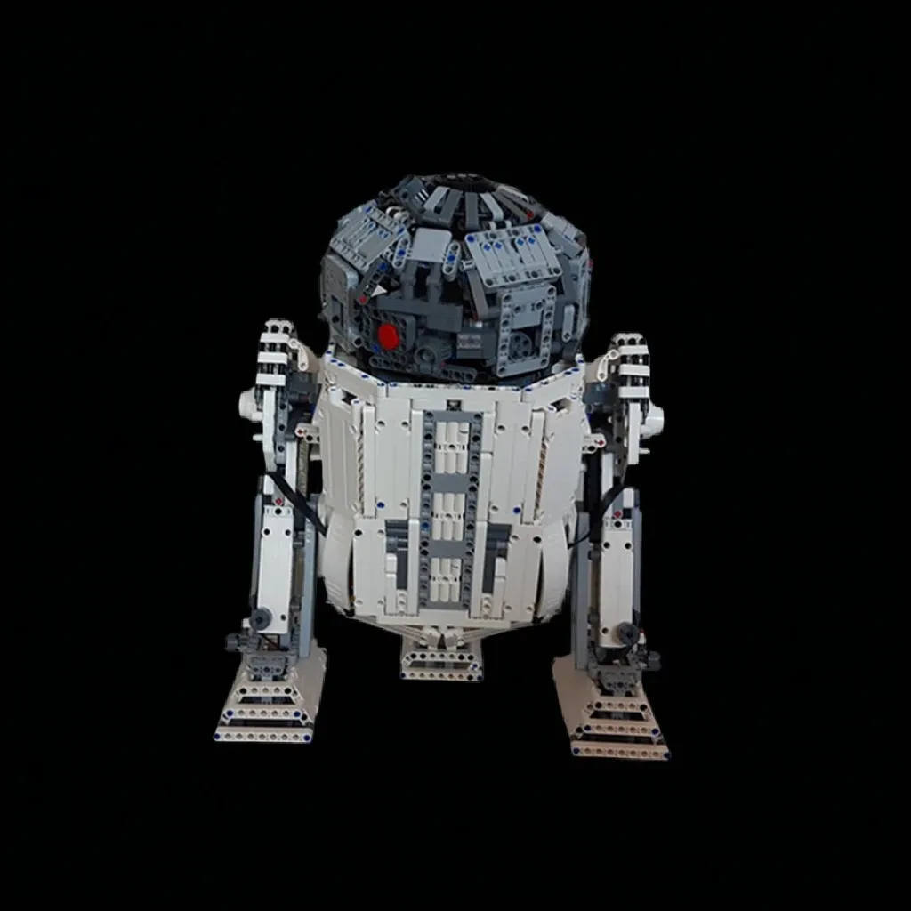 

2612PCS MOC Model C: R2-D2 DIY Robotics Building Blocks Kit - Advanced R2-D2 Construction Model with Display Base