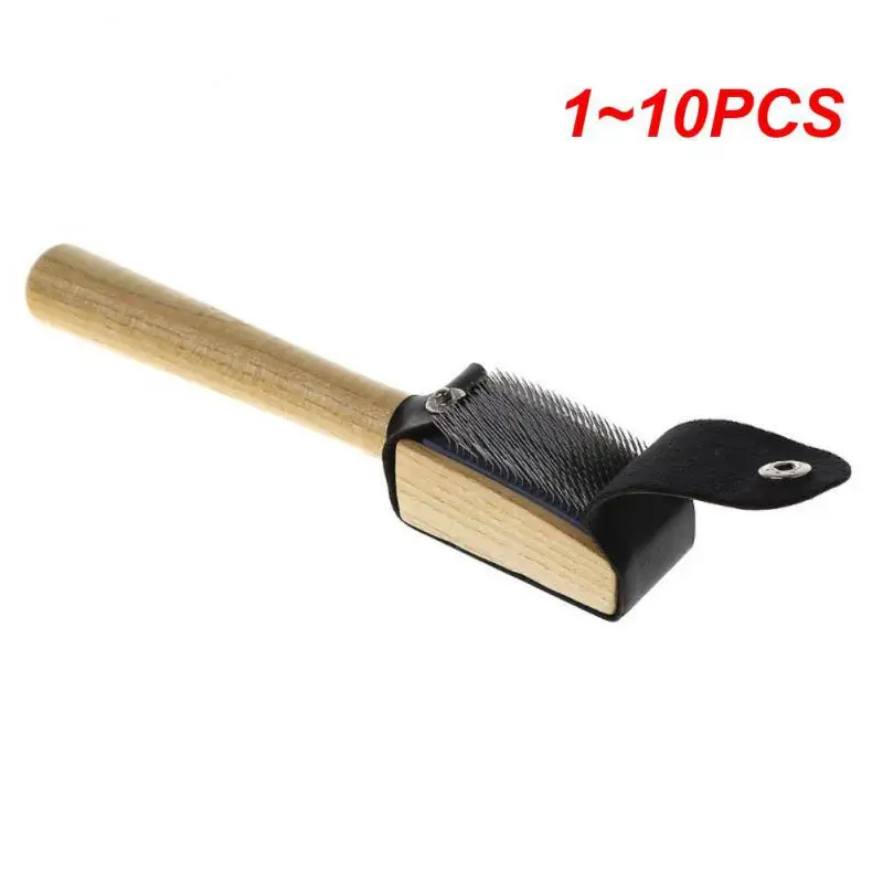 1~10PCS Wood Suede Sole Wire Cleaners Dance Shoes Cleaning Brush For Footwear   C63B