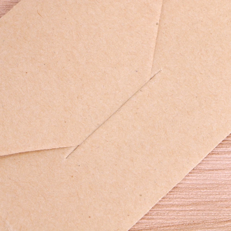 50Pcs Retro Kraft Paper Envelops Vintage Mail Envelopes for 4x2.67inch Thank You Card Postcard Wedding Invitation Letter