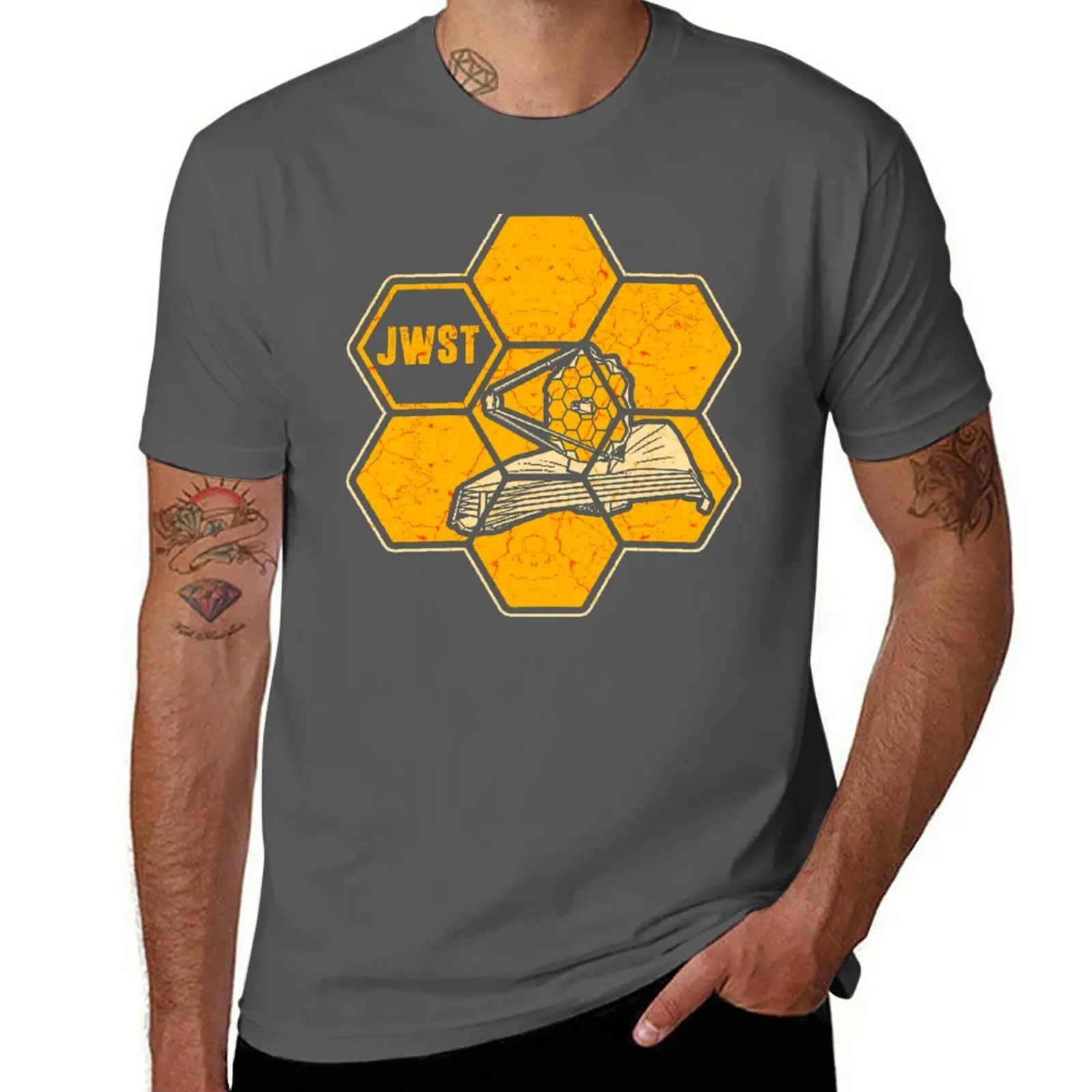 

Telescope (JWST) James Space Webb T-Shirt Large Size Basic Casual T-Shirt