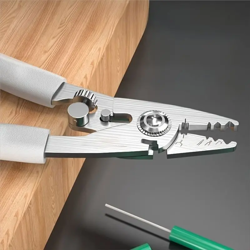 Y14A Multifunction Stainless Steel For Fiber Optic Wire Stripper Cutter,6 In 1 Tool For Fiber Cable, Coating Stripping