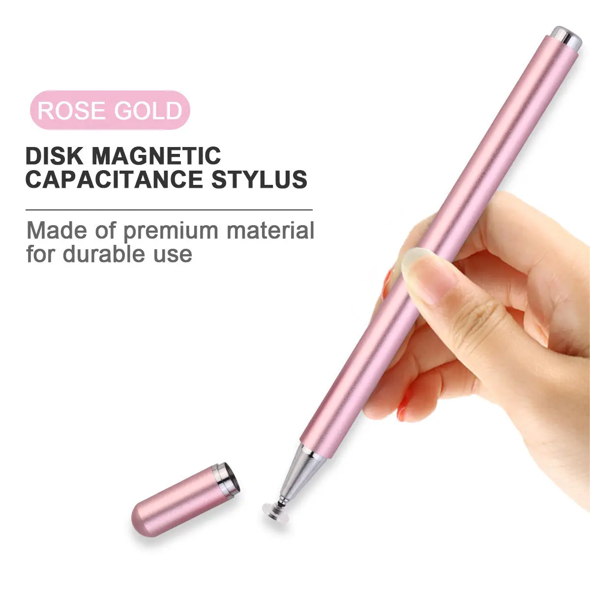 

1Pcs Point Reading Machine Tablet Computer Magnetic Capacitance Stylus Gold Compatible with All Phones Tablets