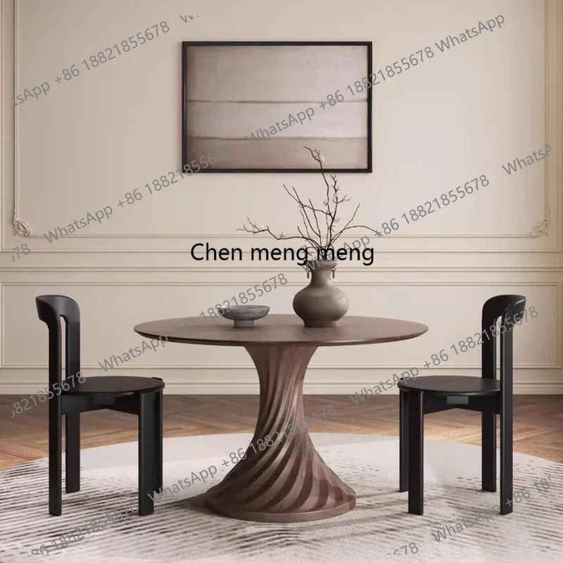 

Medieval Style Living Room Dining Tables Nordic Creativity Luxury Design Round Table Simple ART Dining Room Furnitur Móveis