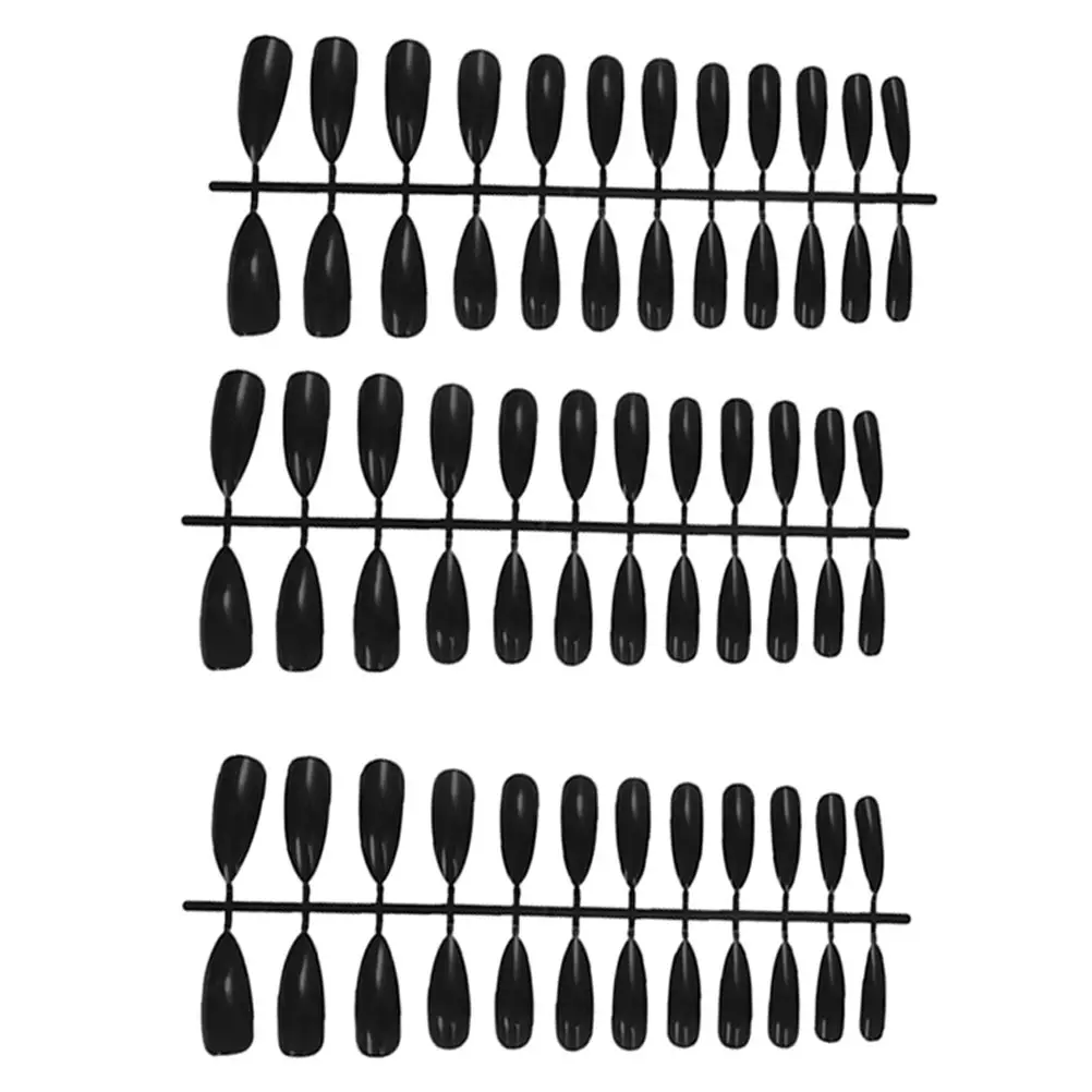 

72Pcs False Nails Full Cover Fake Nails for Women Long Fancy Nail Art Tips DIY Decorative Design Halloween Party Nightclub Use