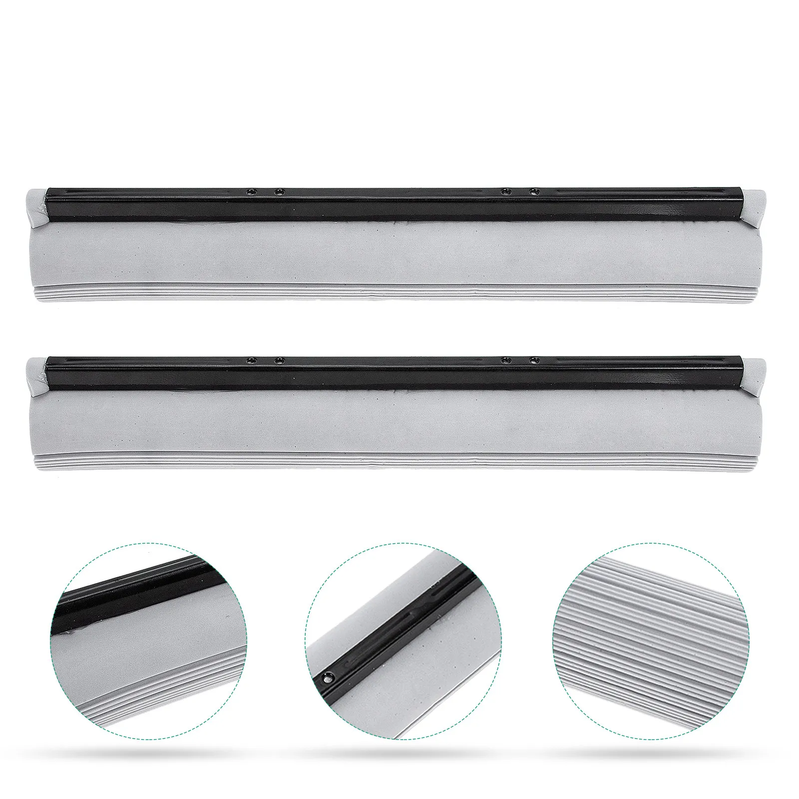 

2Pcs Sponge Mop Heads Replacement Grey Effortless Squeeze Household Mop Refills Cleaning Substitutions for Floors Walls Windows