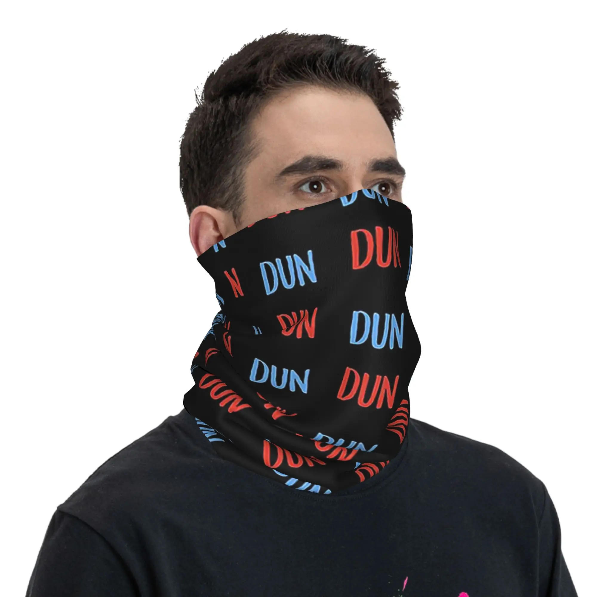 Dun Dun Law and Order Themed Bandana Neck Cover Printed Magic Scarf Headwear Hiking Fishing Unisex Adult Breathable