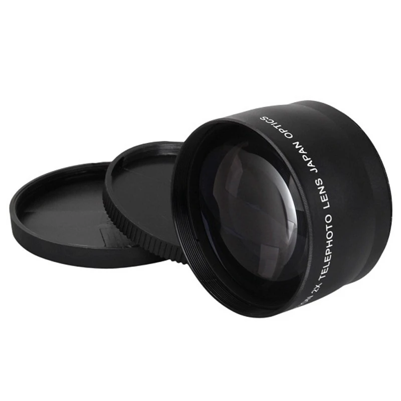 Retail 58mm 2X Telephoto Lens Tele Converter for Canon Nikon Sony Pentax 18-55mm