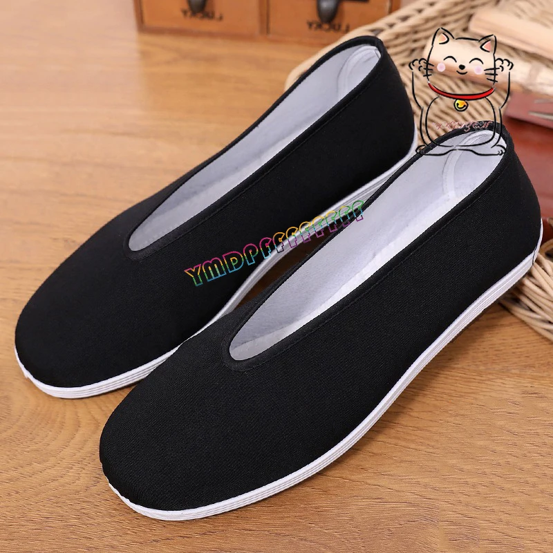 أحذية أنيمي فوشوير التأثيرية للرجال من القطن الكونغ فو الصيني التقليدي تاي تشي فنون الدفاع عن النفس أحذية رياضية للتدريب قابلة للتنفس و