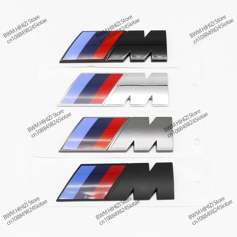 Danemark ge latéral de carrosserie de voiture avec logo 3D M, autocollant de décoration de coffre arrière, accessoires de modification de voiture pour toutes les voitures BMW M Power bronchbery X5, X7, E71, 1PC