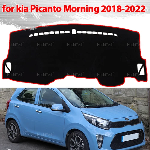 Cubierta protectora para salpicadero de Kia Picanto Morning 2018-2022, accesorios para coche, parasol para tablero, alfombra Anto-UV