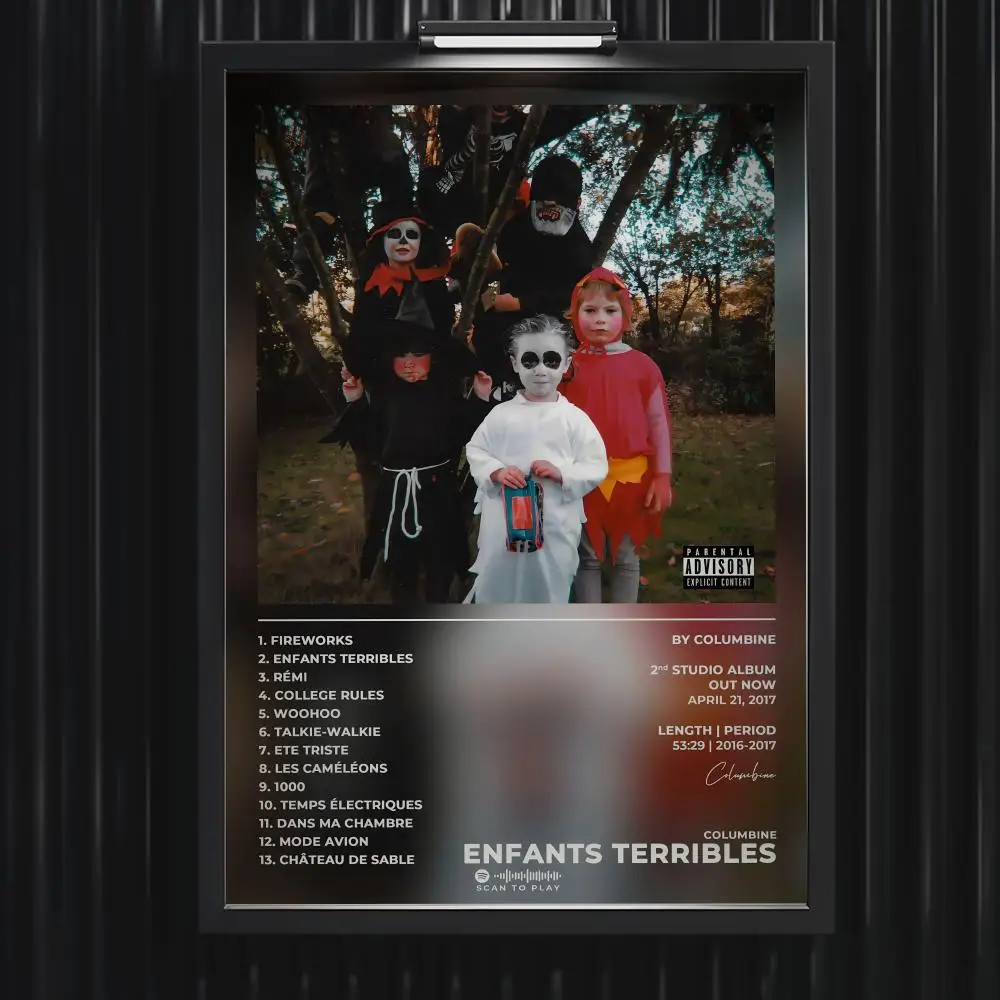 C-Columbine Poster Music Hot Album Poster Star Hip Hop Living Room Canvas Painting Art Home Wall