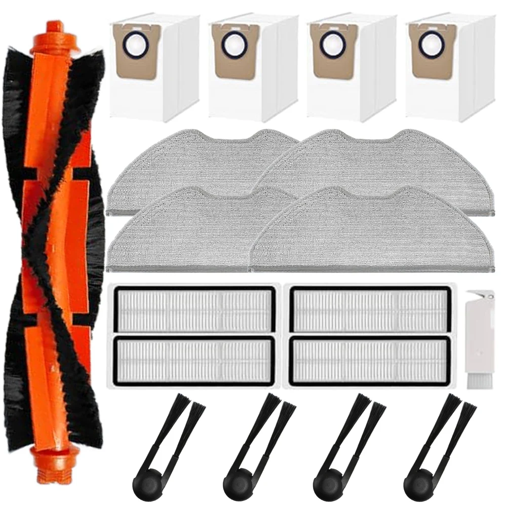 Hauptbürste Seitenbürste HEPA-Filter Mopp Pads Staubbeutel Reinigungsbürste für Xiaomi Roboter Staubsauger H40 OV51 Staubsauger Zubehör