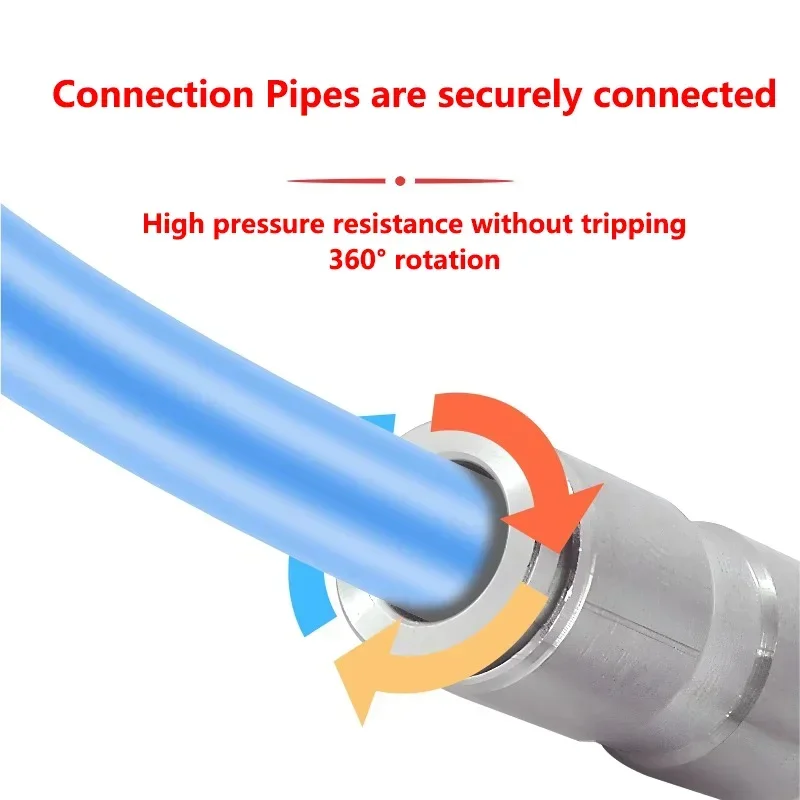 304 Stainless Steel Metal Pneumatic Connector PU PG Variable Diameter Trachea Hose 4 6 8 10 12 14 16mm Compressor Connector