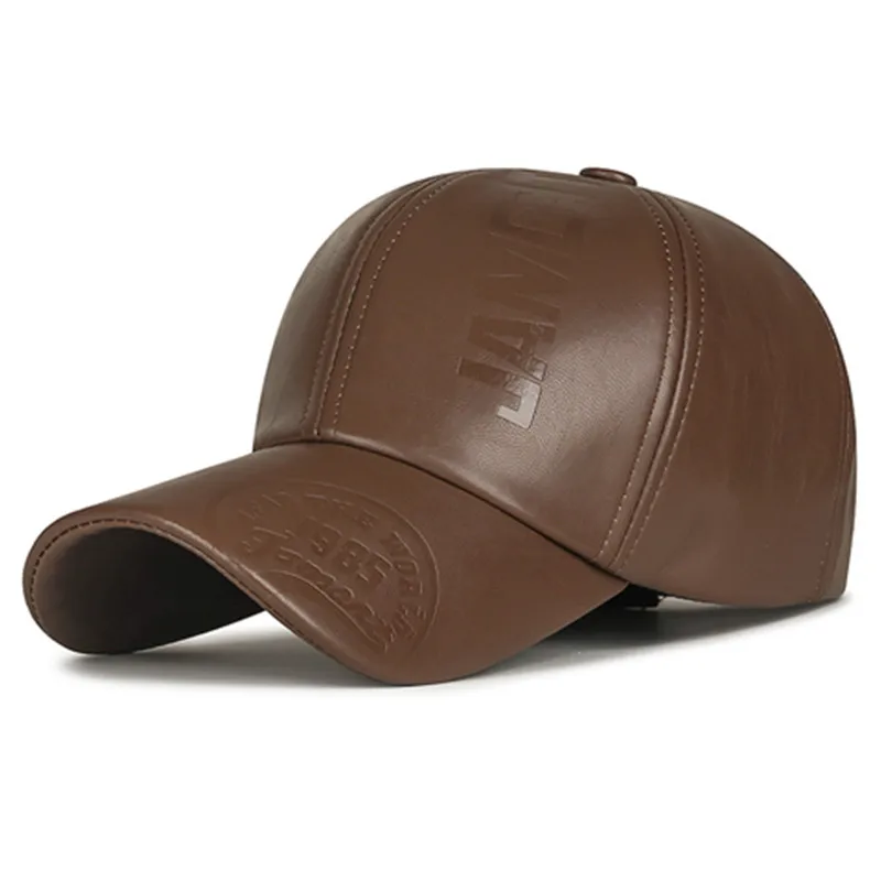 

Новые зимние бархатные плюшевые утолщенные теплые бейсболки для мужчин, морозостойкие шапки из искусственной кожи, регулируемый размер, кепка Snapback