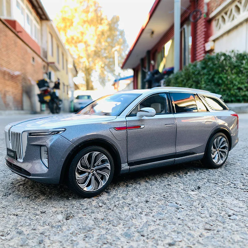 1:18 Original Model,China FAW Hongqi HQ E-HS9,HS9,Electrical Power SUV,Alloy Car Model for Display,Gift and Collections