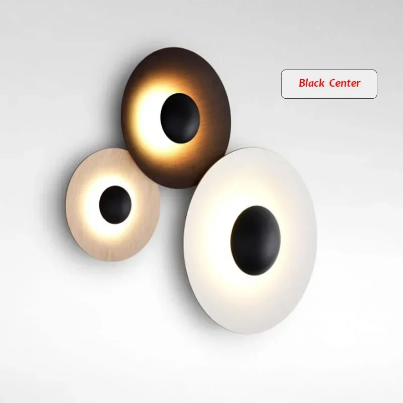 Imagem -02 - Modern Nordic Rodada Led Wall Lamp Cabeceira Sconce Light Quarto e Loft Designer Night Lighting Home Decor Sala de Estar Designer