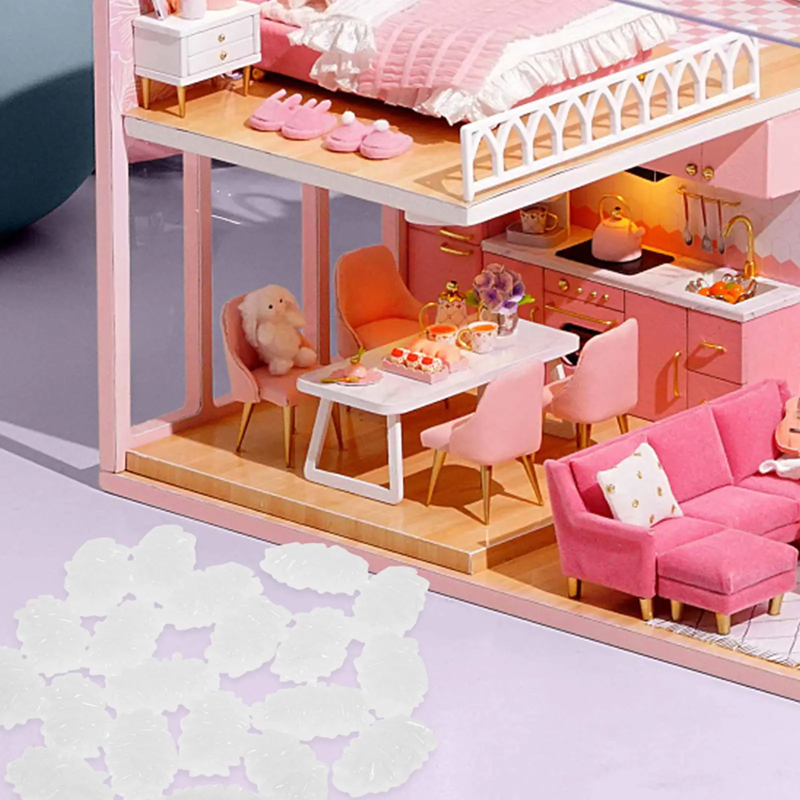 

20 шт. реалистичных имитаций риса из смолы для декора тортов, пекарен, реквизита для фотосъемки и украшения витрин