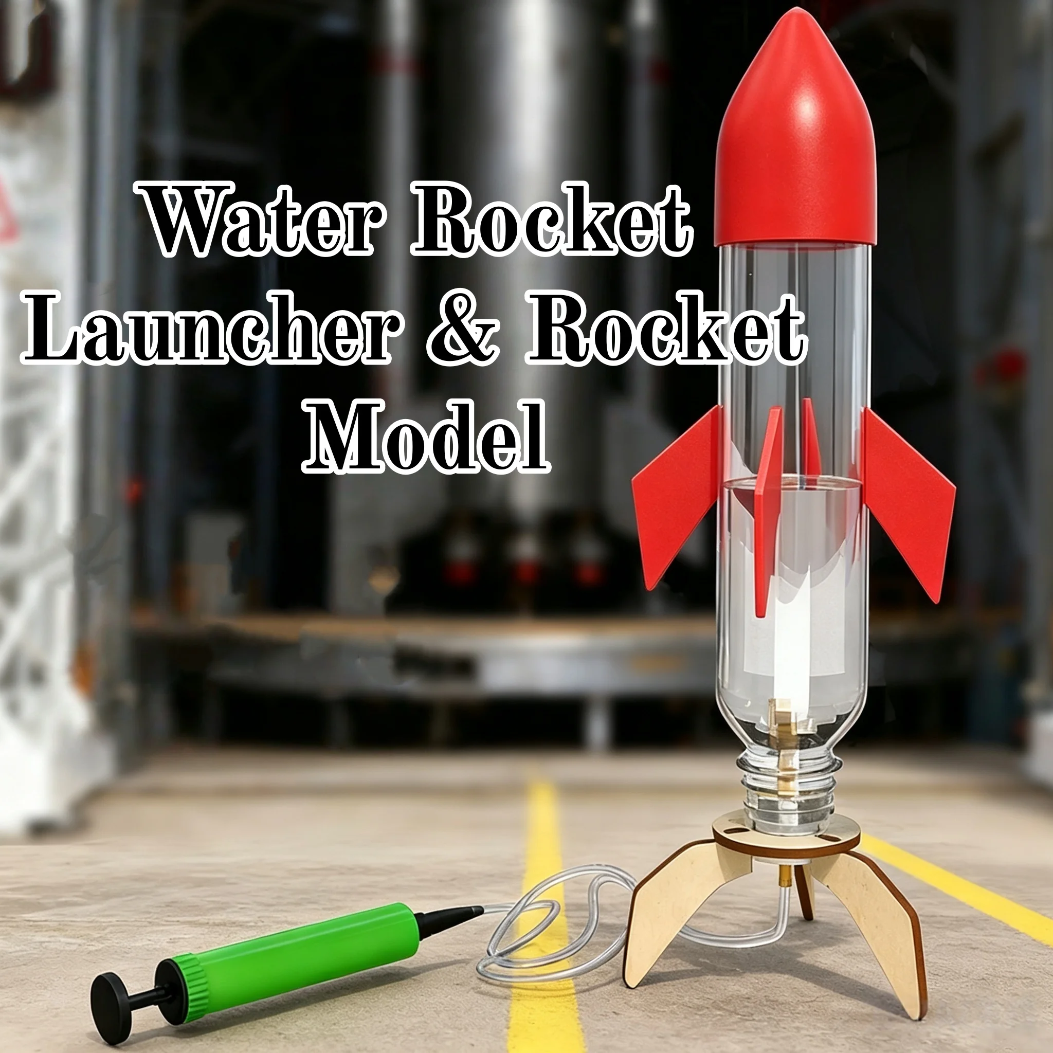 Rocket Sprinkler STEAM DIY Science Experiment Kit Physics Water Splash Outdoor Backyard Cool Fun Educational Toy Gift for Adults
