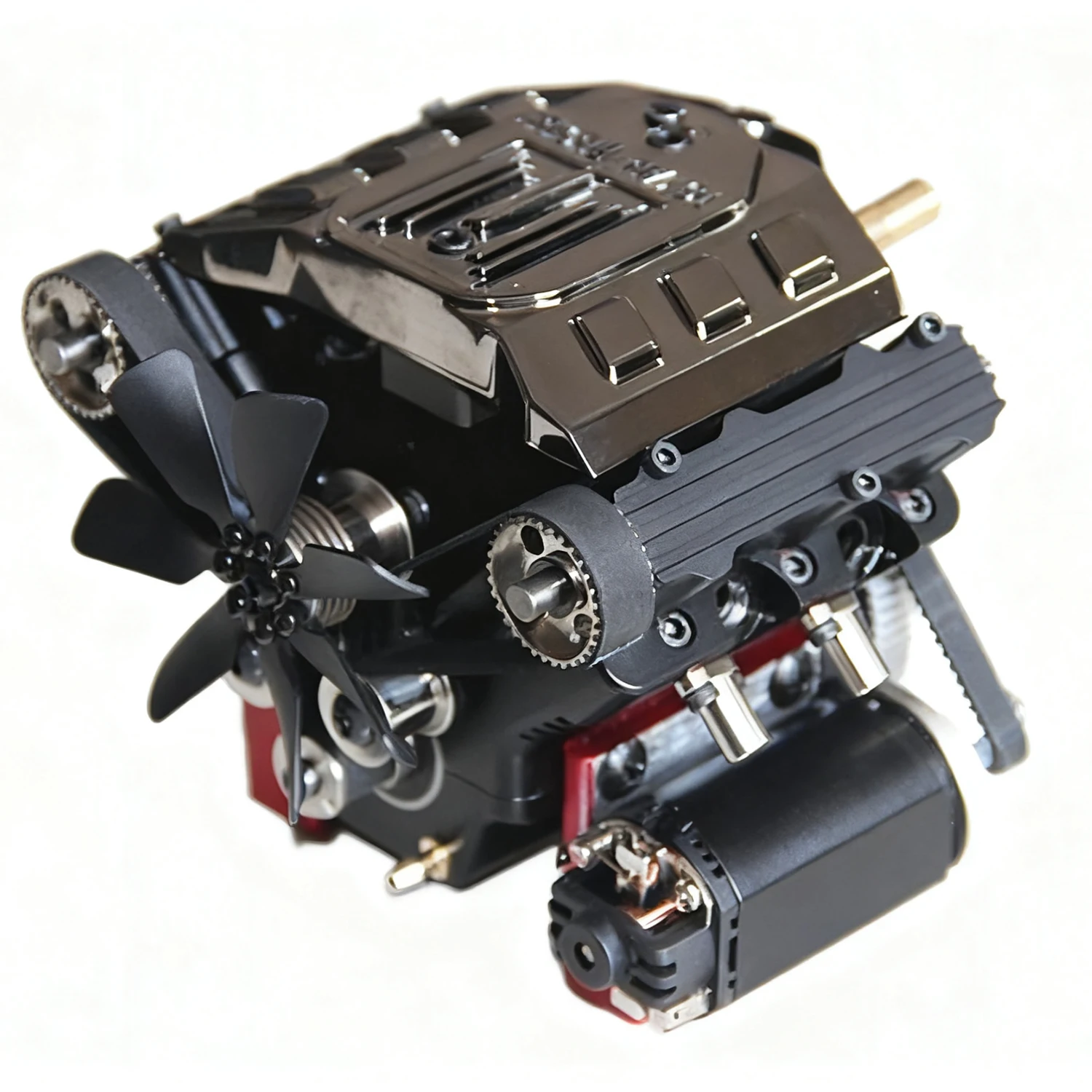 

Миниатюрная модель двигателя метанола TOYAN, четырехцилиндровый четырехтактный автомобиль и модель корабля, специальная модель топливного двигателя, игрушка