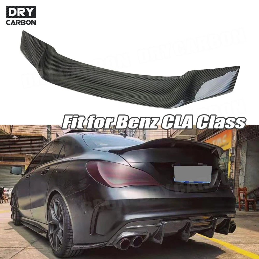 

Carbon Fiber/FRP Material Rear Trunk Spoiler Wings for Mercedes Benz CLA45 W117 C117 CLA 200 250 260 Sedan 4 Door 2013-2019