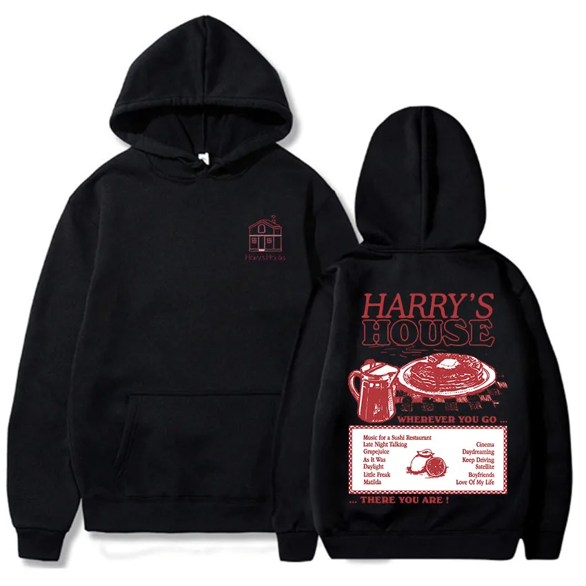 Sudaderas Kid Harpoon Hoodies Harry's House Long-sleeved Gothic Soft Sweatshirt With Pocket Grunge Clothes Moletom Fleece Hoody