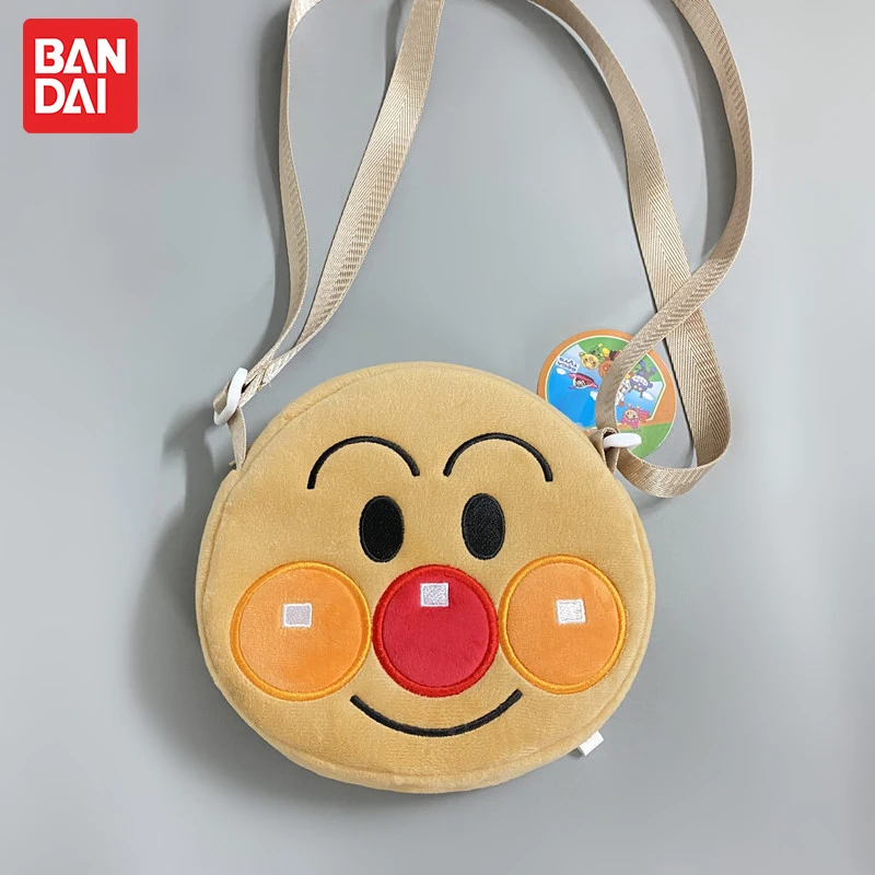 

Bandai Anpanman Crossbody Bag Cartoon Cute Figure Soft One Shoulder Outdoor Travel Mobile Phone Bag Girl Children Creative Gift