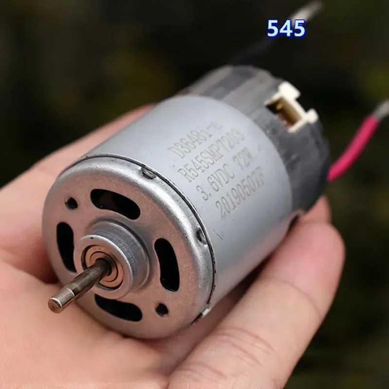 R545SMP7203 3 Mini 37mm Drill DC Motor 2.4V 3V 3.6V 26000RPM High Speed Electric Motor Front Ball Bearing Garden Tool Engine