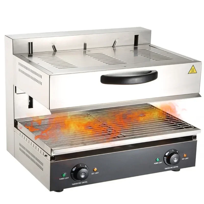 450/600 L Lifting Noodle Stove Commercial Electric Drying Stove Fish Grill Japanese Restaurant Shop Fire Smokeless Oven