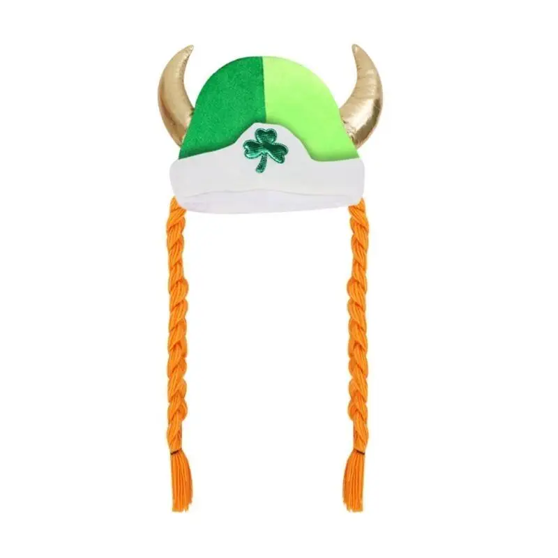 A52e stpatricks day hat для семейного сбора карнавалов празднование празднования бычья шляпа шляпа шляпа Фестиваль шап
