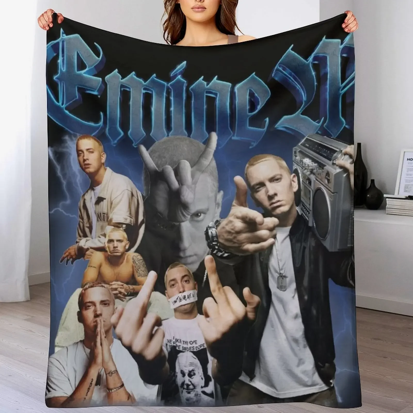 

Eminem Throw Blanket Blankets For Bed Thin Thins Personalized Gift Blankets