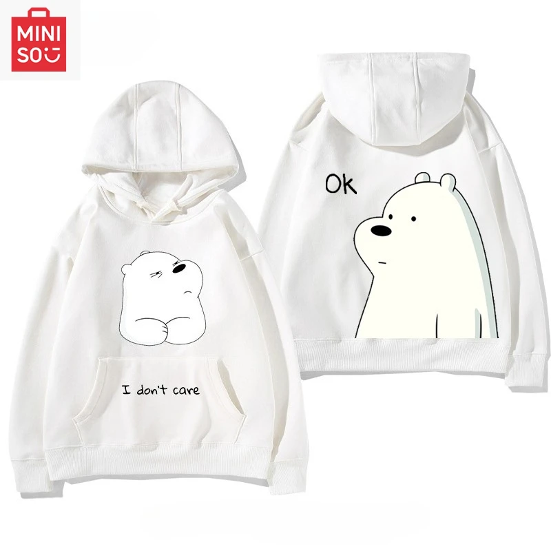 

MINISO коллатусы с мы голыми медведями сезон Гарри Поттер толстовка с принтом свободная мультяшная многофункциональная повседневная милая девушка