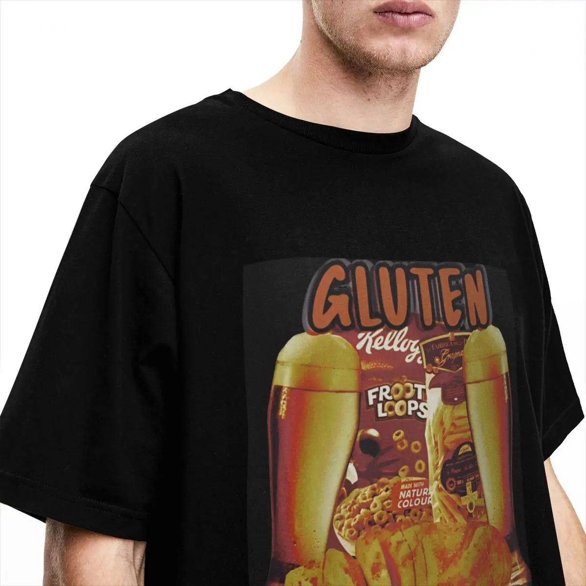 Men Women's T Shirt Gluten Tolerant Foodie Beer Lover Bread Wheat T Shirts Hip Hop Summer Tees Aesthetic Casual Pure Cotton Tops