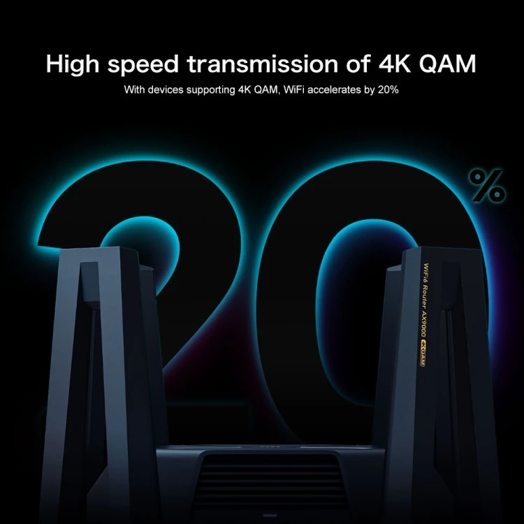 Original AX9000 WiFi Router 12 Antennas Signal Amplifiers 4K High Speed WiFi6 Enhanced Edition Wireless Gaming Router