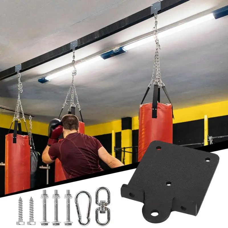 Heavy Duty Bag Hanger Bracket Punching Bag Wall Mounted Bracket Punching Bag Hanger For Heavy Bag Gym Swing Trapeze