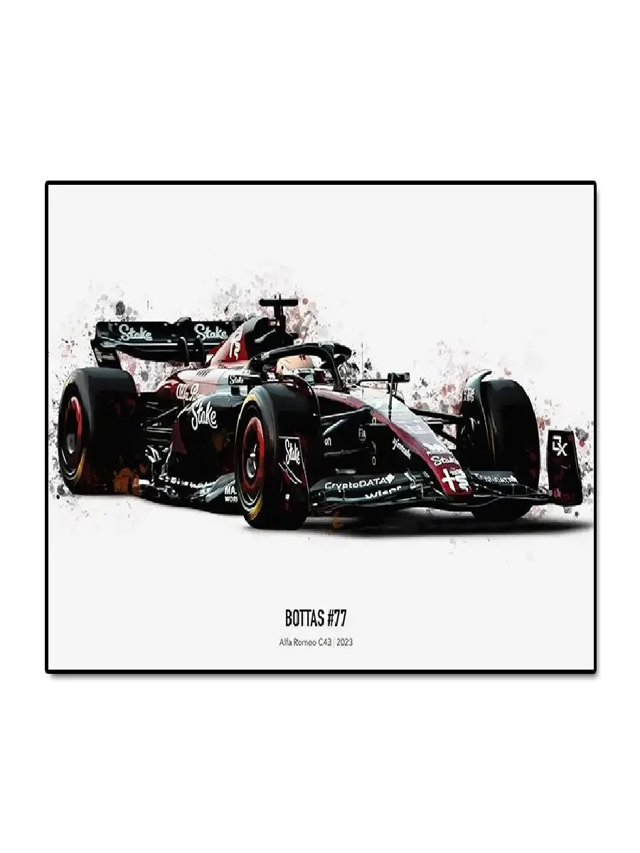 Formula Hamilton W Leclerc SF Watercolor Racing Canvas Poster Verstappen Sports Car Wall Art for Home Decor