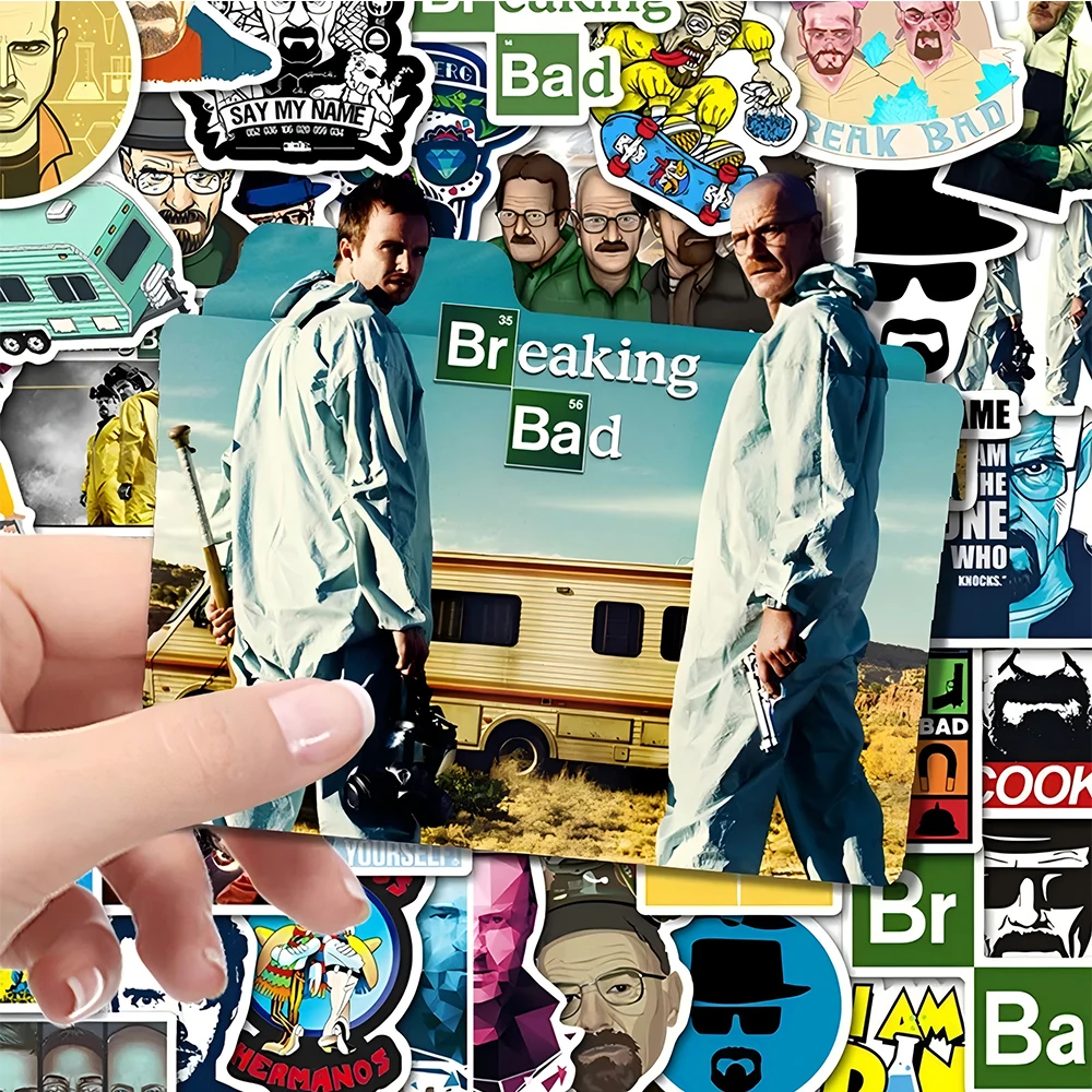 10/30/50 Uds. Pegatinas de la serie de televisión Breaking Bad, juguetes para niños, monopatín, teléfono, portátil, coche, paquetes de pegatinas impermeables geniales