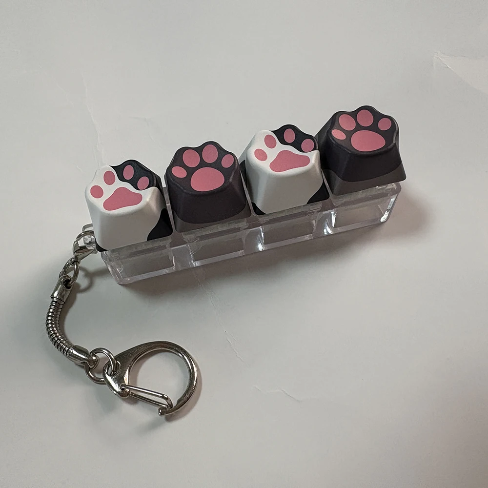 Cat Claw sleutelhanger sleutelhanger hanger mobiele telefoon rugzak hanger desktop accessoires vingertop kantoor decompressie pers gereedschap