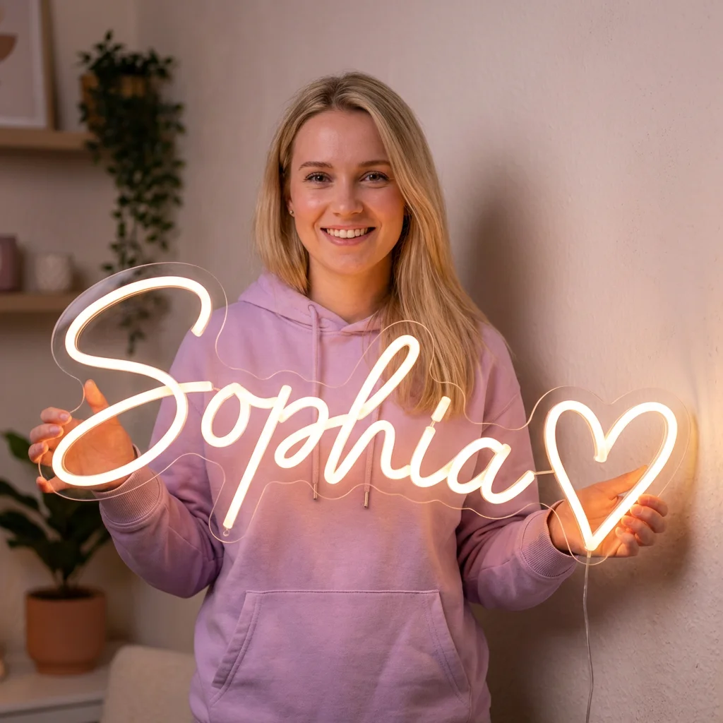 Custom Neon Sign Personalized Company Logo LED Signage 3D Acrylic Wall Decor for Shop Storefront Wedding Party Home Decor Gift