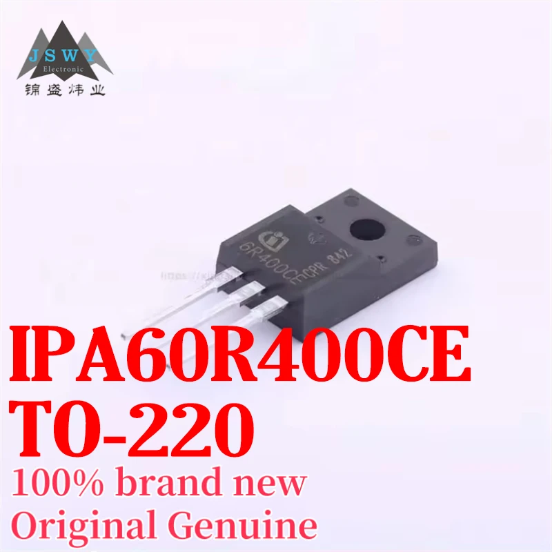 

(5/50 pcs) IPA60R400CE IPA60R400 Silk-Screen Printed 6R400CE TO-220F High-Power MOSFET Fast Shipping Free Shipping　