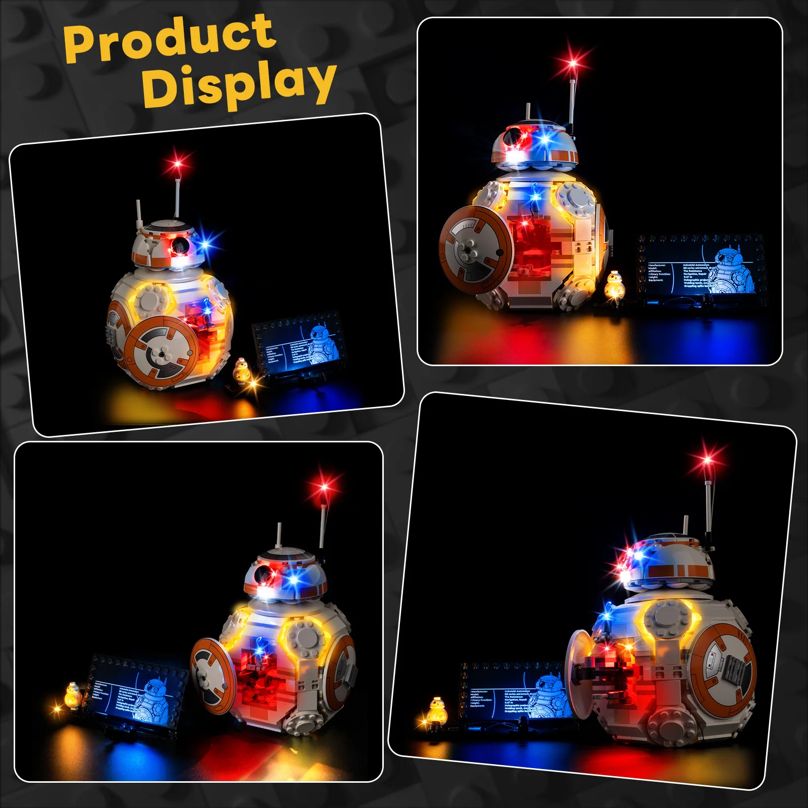 

LED Lighting Set Suitable for LEGO BB-8™ Astromech Droid 75452