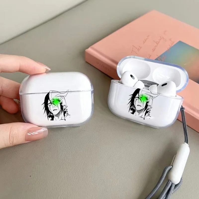 Anime Ulquiorra Cifer Transparente TPU-Hülle für Airpods Pro 2 1 3, weiche Silikonhülle, Air Pods 4 1/2/3 Kopfhörerabdeckung – Detail 3