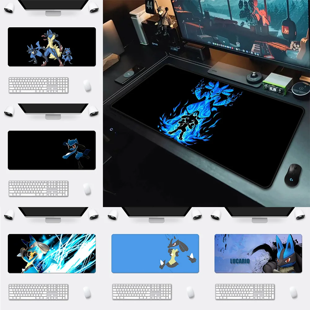 

Cute baby-Lucarios Mousepad HD Printing Computer Gamers Locking Edge Non-slip Mouse Pad XXL90x40cm Keyboard PC Desk Pad