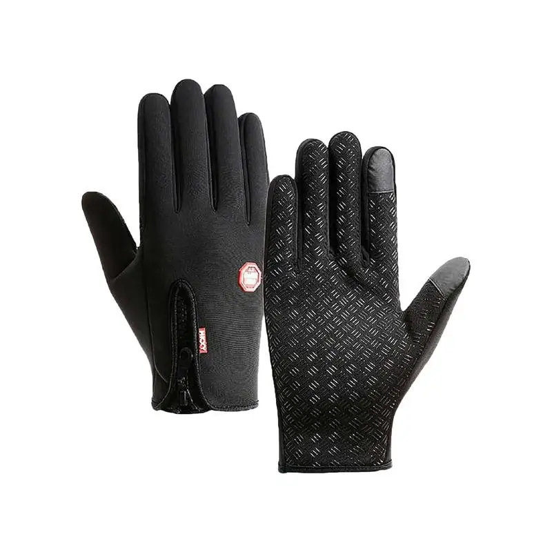 

Ski Gloves Outdoor Sports Windproof Motorcycle Gloves Winter Thermal Touchscreen Snow Gloves For Driving Hiking Snow Work Men &