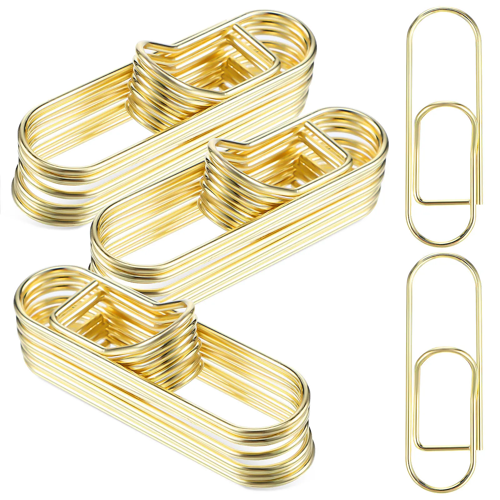 

20Pcs Metal Pen Clips Paperclip Combo Dual Function Pen Holder Clip for Notebook Journal Clipboard Office Desk Organizer