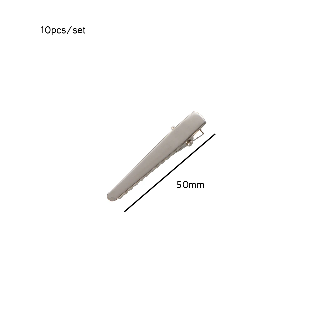 For Girls Portable With Teeth Silver Single Prong Styling Tools Hair Clips Hairdressing Alligator Hairpin